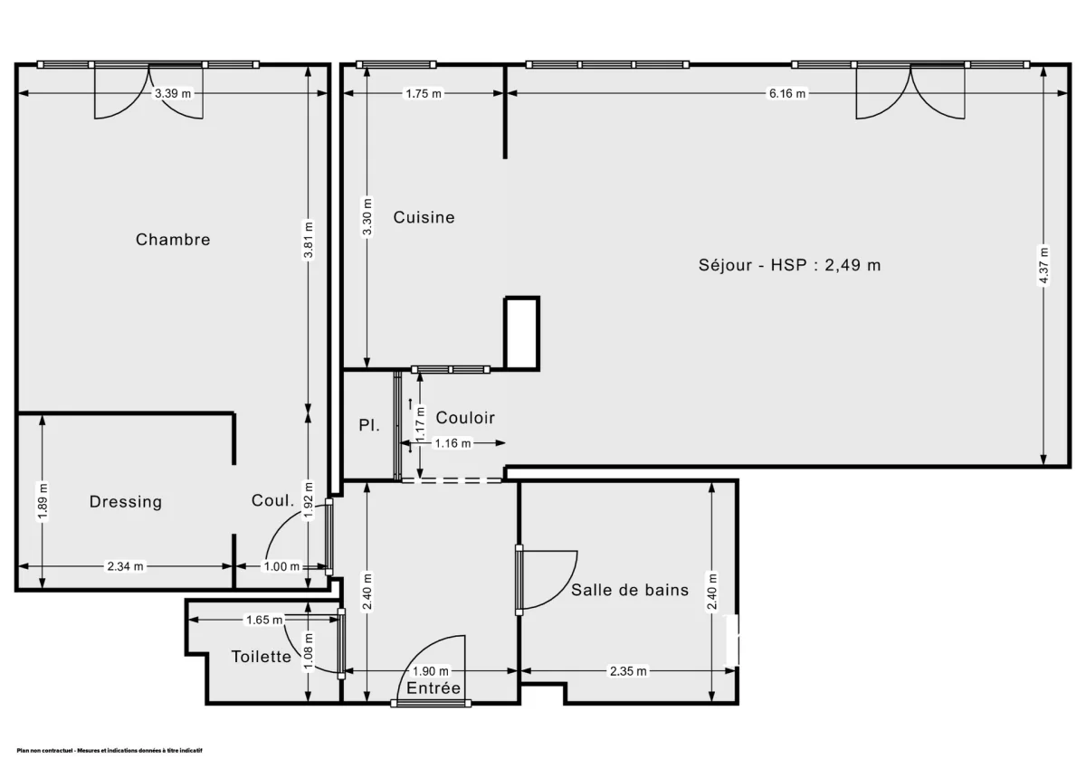 Appartement de 64.2 m² à Paris