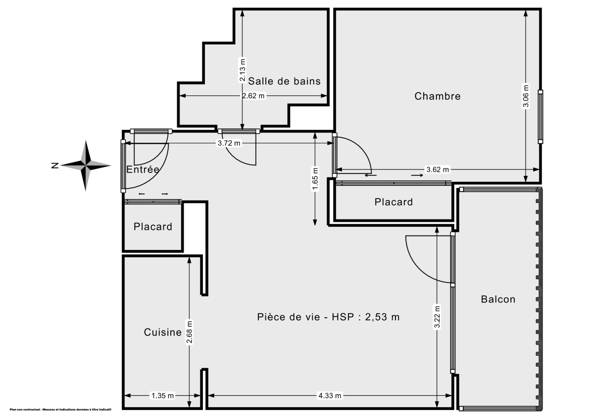 Appartement de 44.0 m² à Cenon