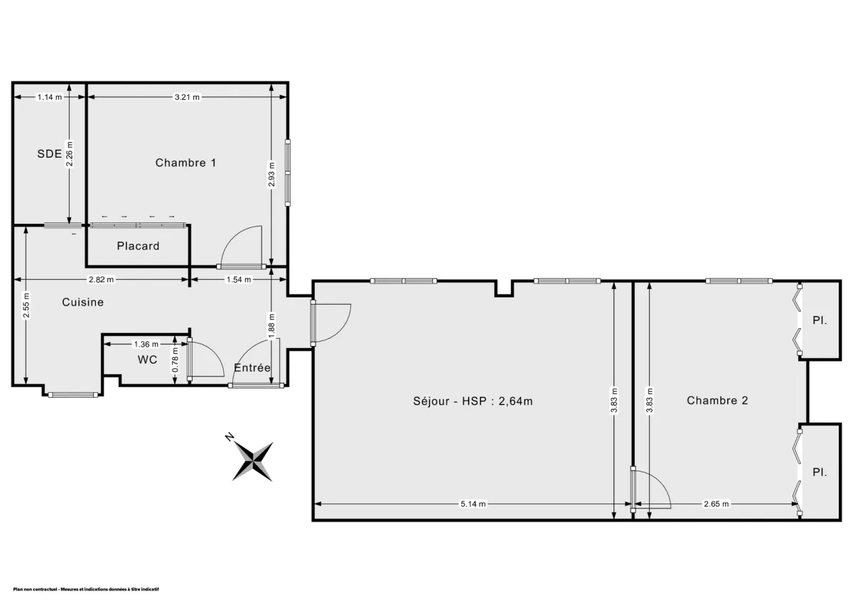 Appartement de 50.12 m² à Paris