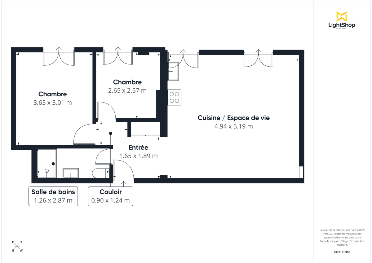 Appartement de 51.0 m² à Malakoff