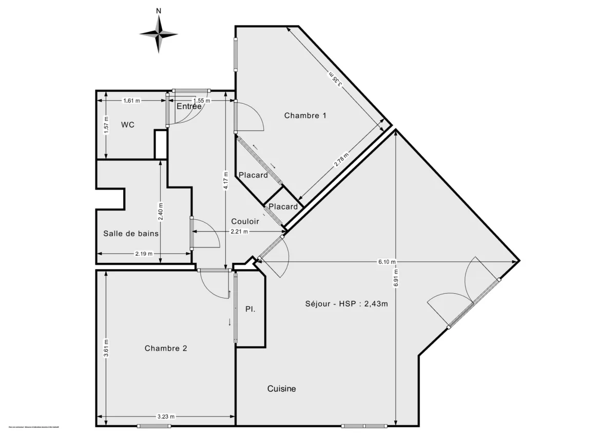 Appartement de 63.27 m² à Nantes