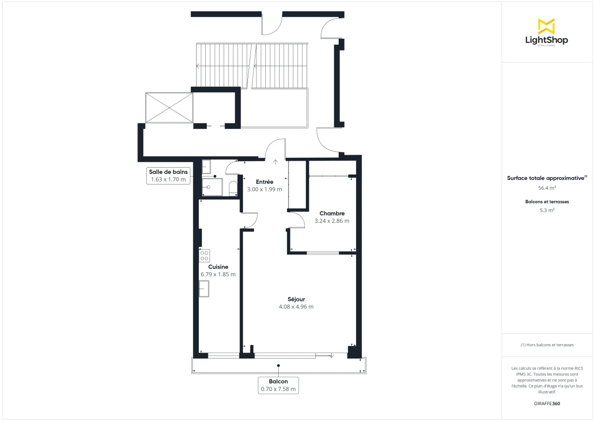 Appartement de 55.12 m² à Boulogne-Billancourt