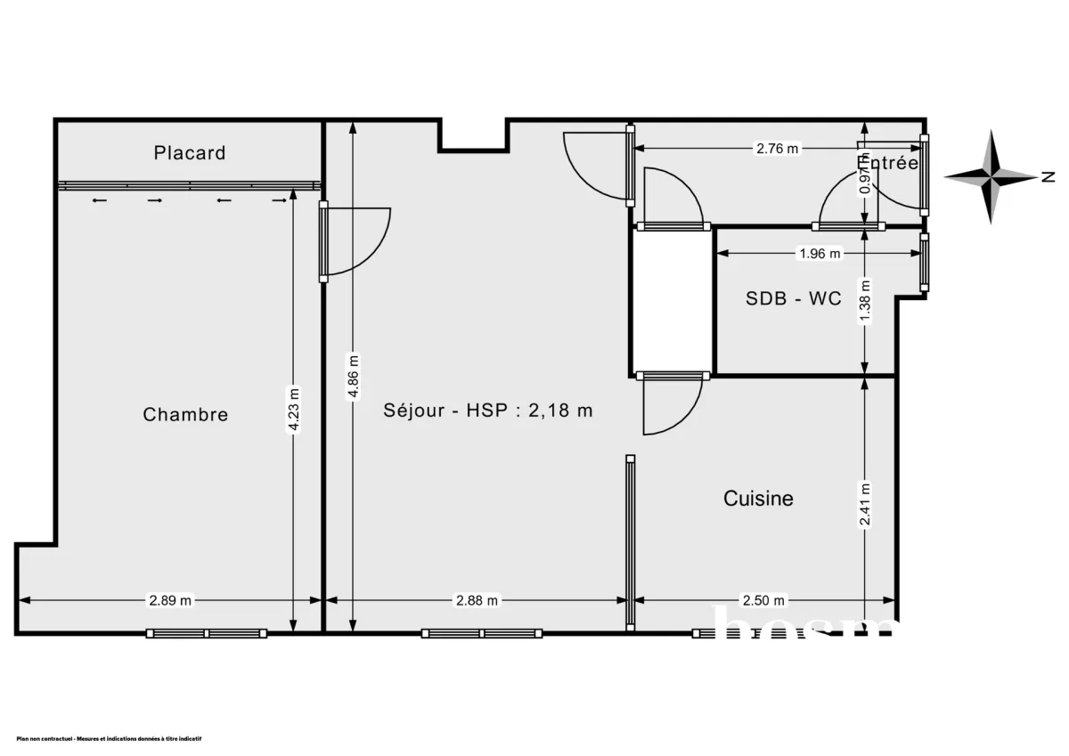 Appartement de 38.02 m² à Paris