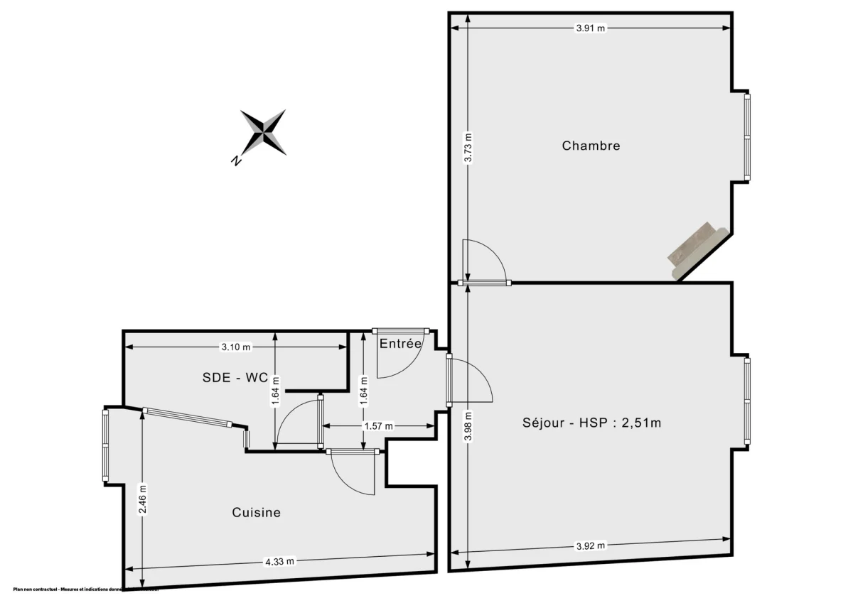 Appartement de 44.15 m² à Nantes