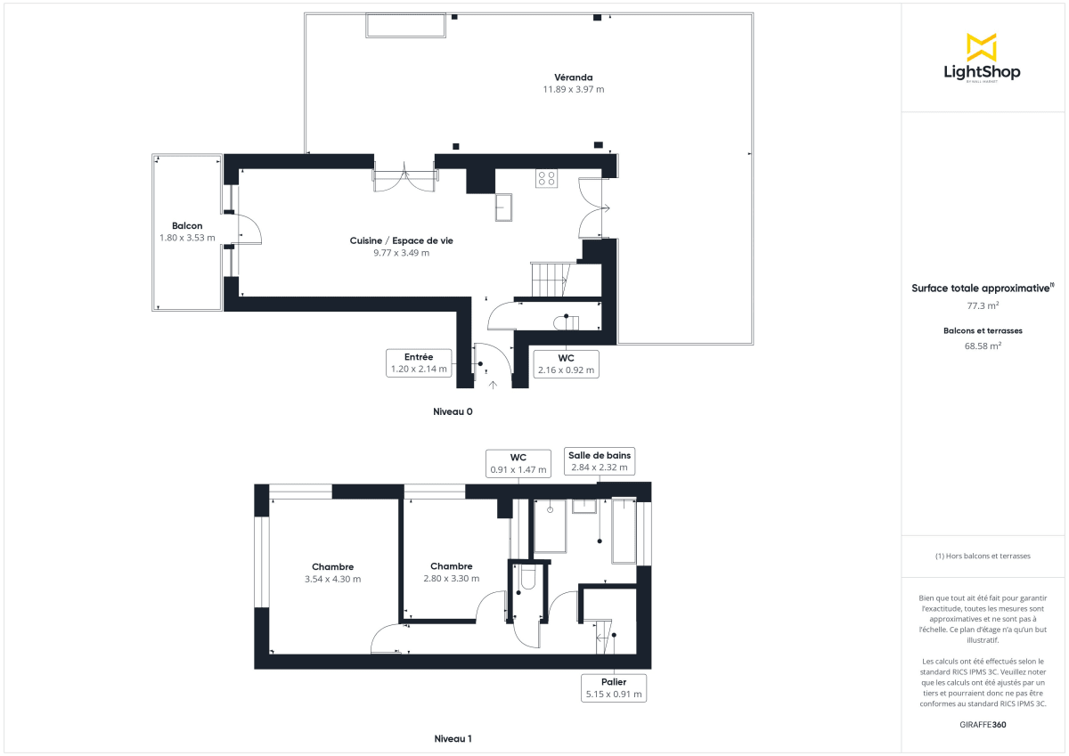 Appartement de 73.78 m² à Nantes