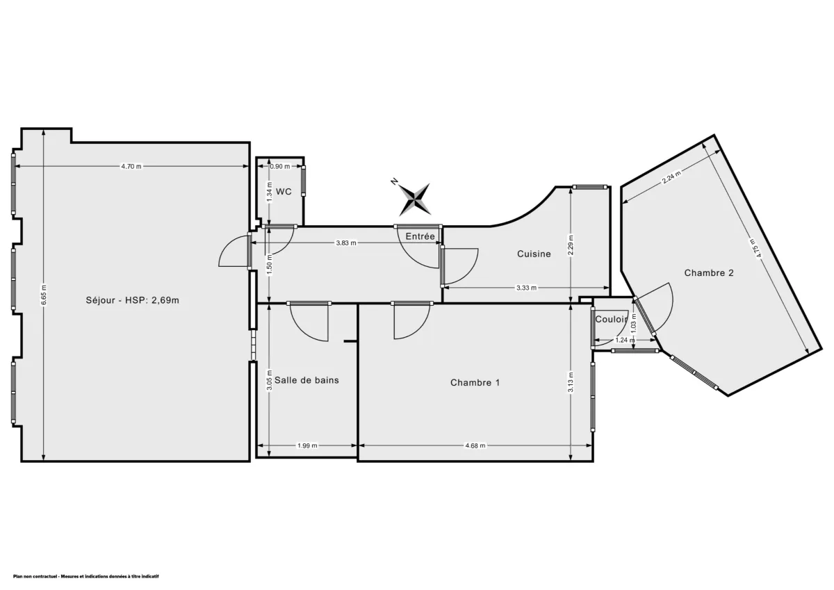 Appartement de 76.0 m² à Paris