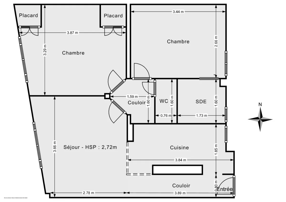 Appartement de 48.44 m² à Boulogne-Billancourt