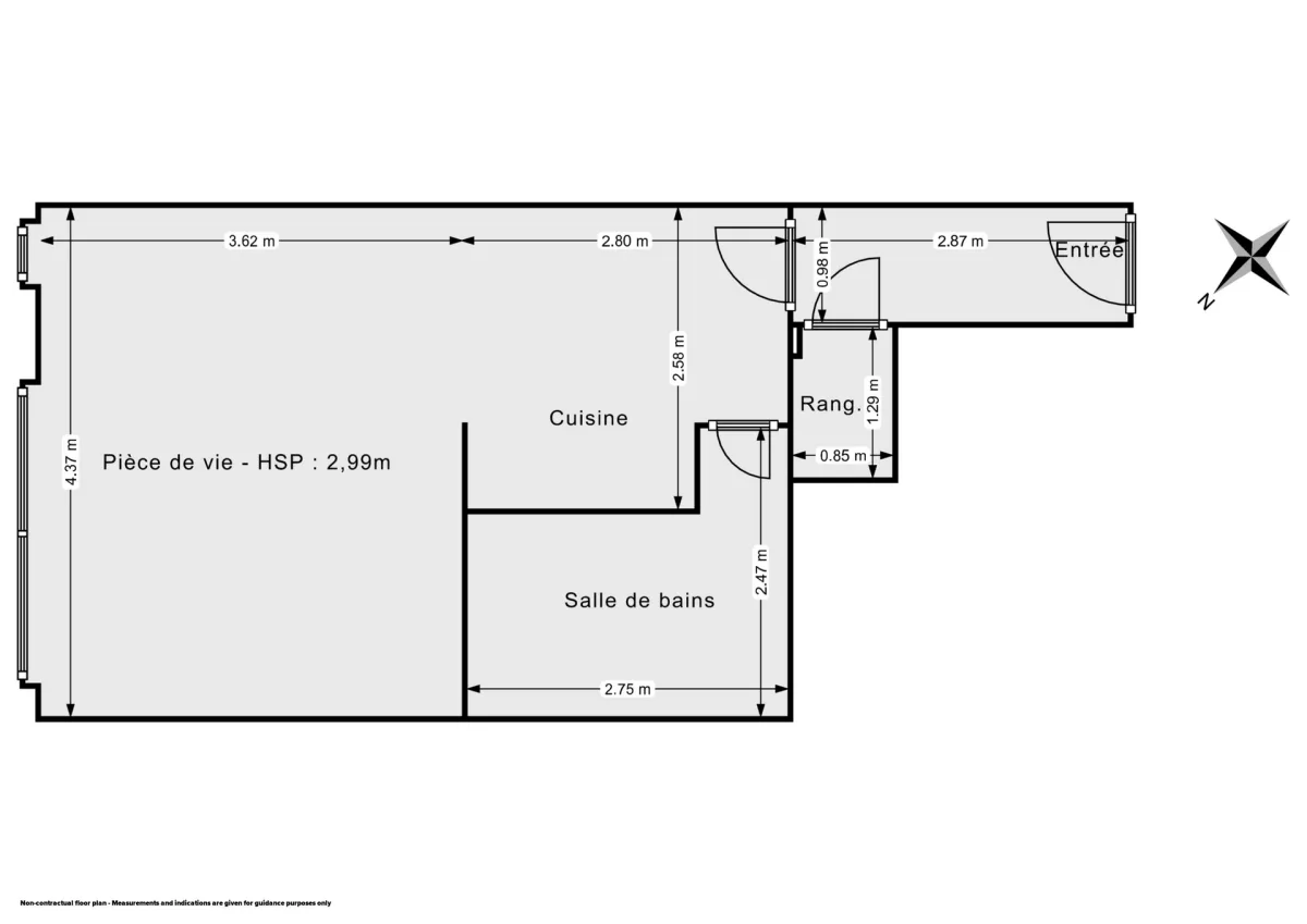 Appartement de 31.0 m² à Paris