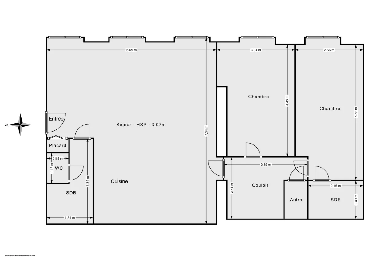 Appartement de 82.0 m² à Paris