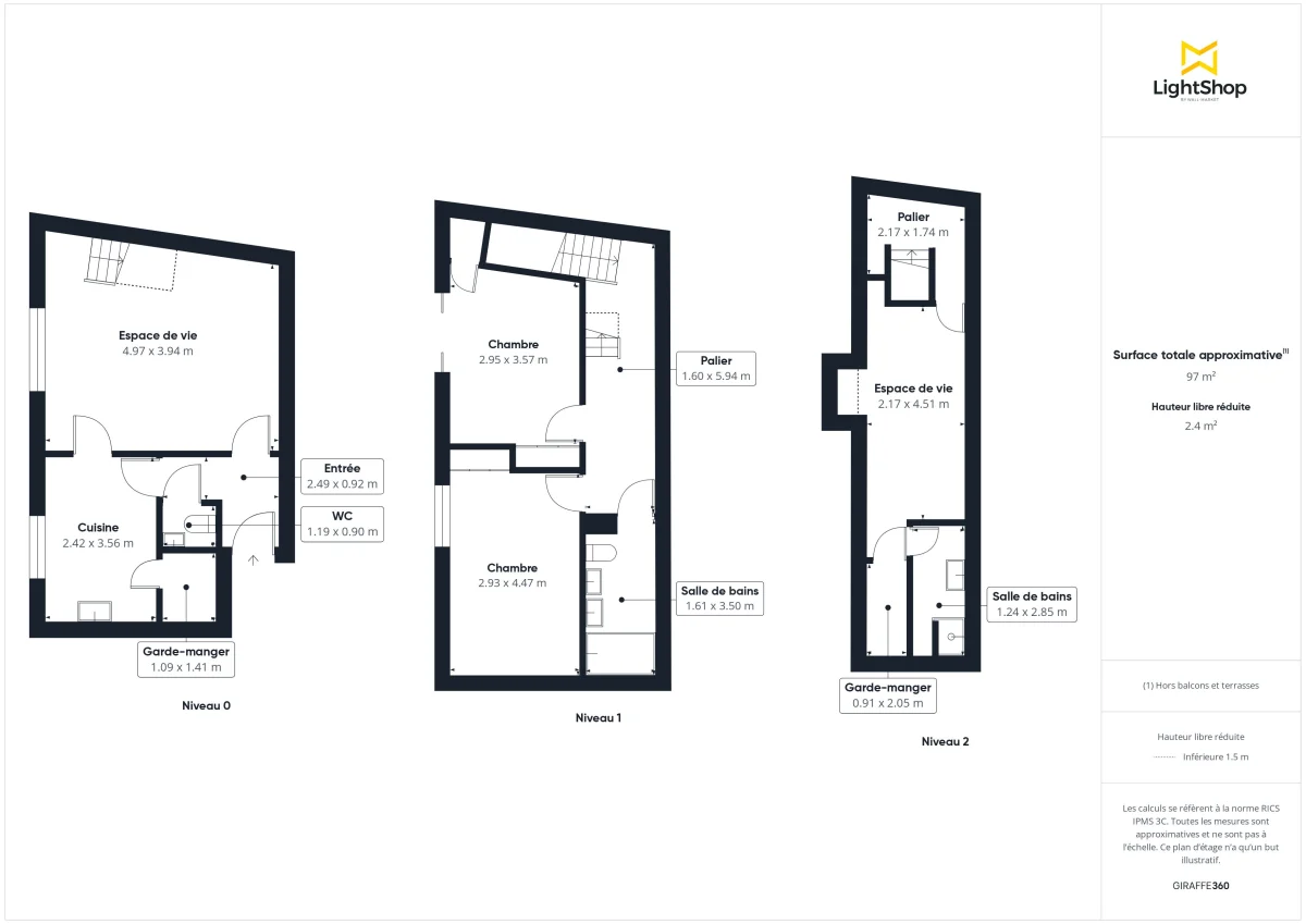 Appartement de 93.33 m² à Nantes