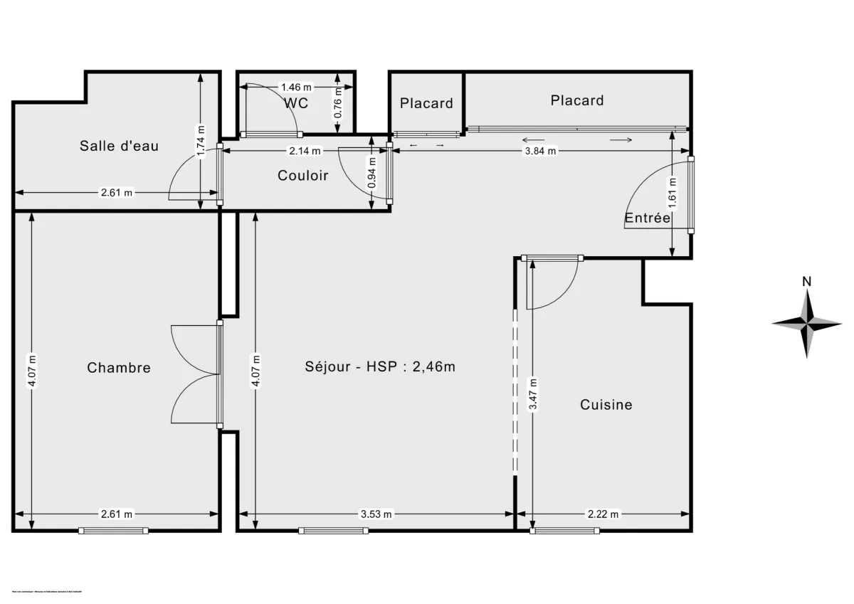Appartement de 49.0 m² à Lyon
