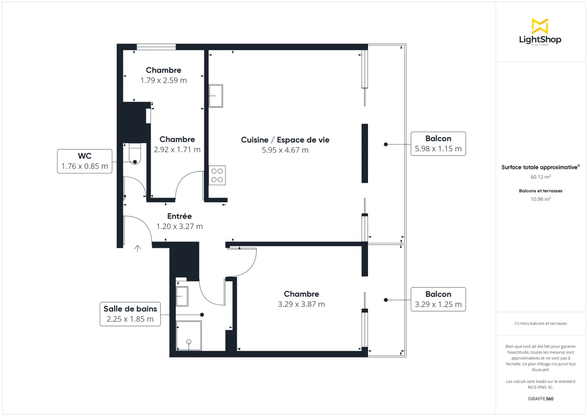 Appartement de 60.0 m² à Montreuil