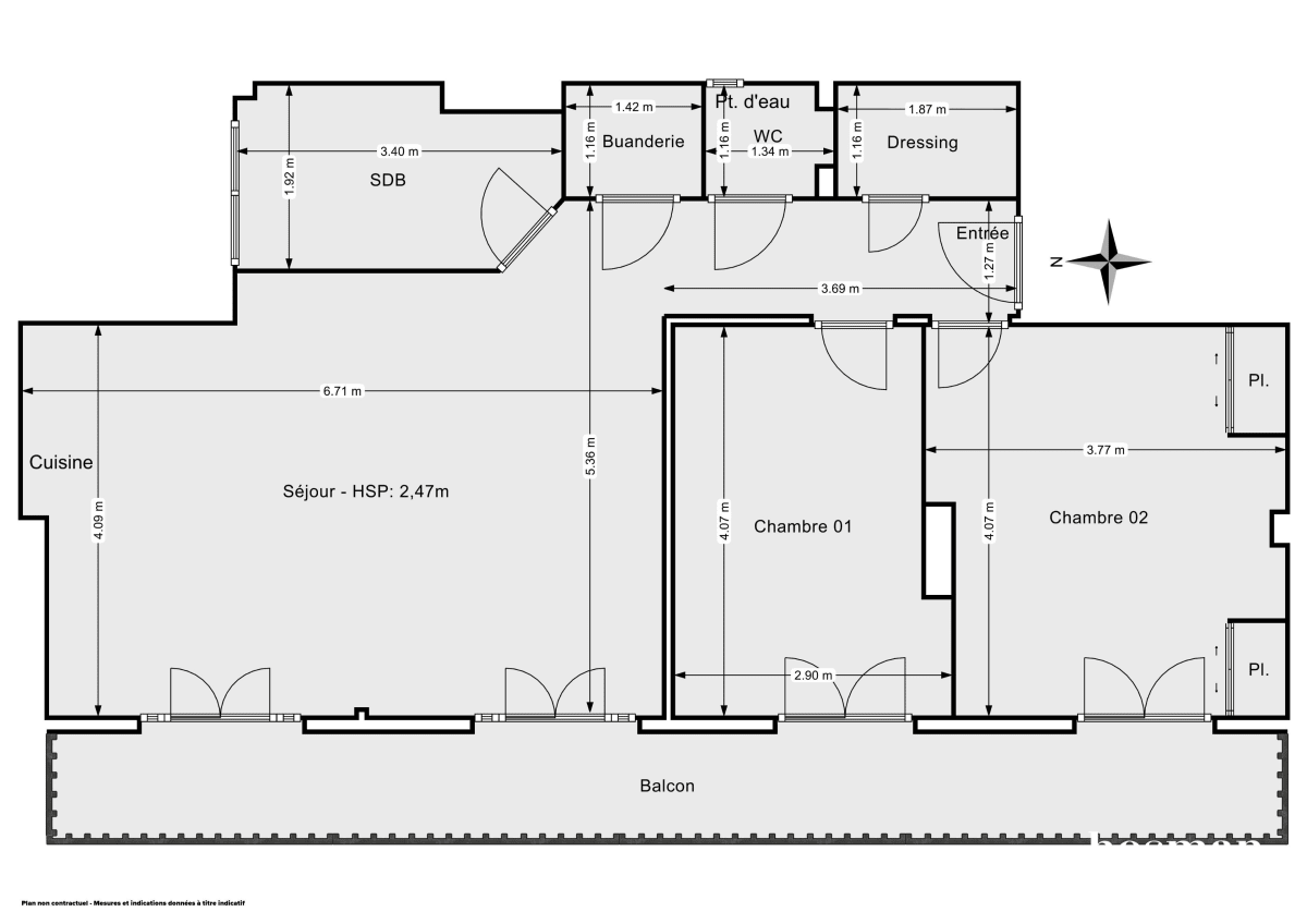 Appartement de 64.99 m² à Levallois-Perret