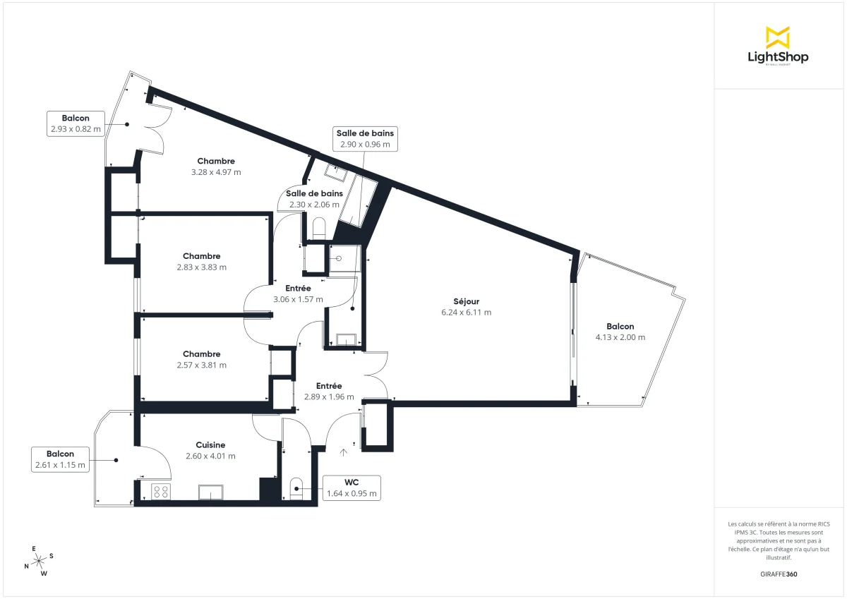 Appartement de 95.21 m² à Nantes