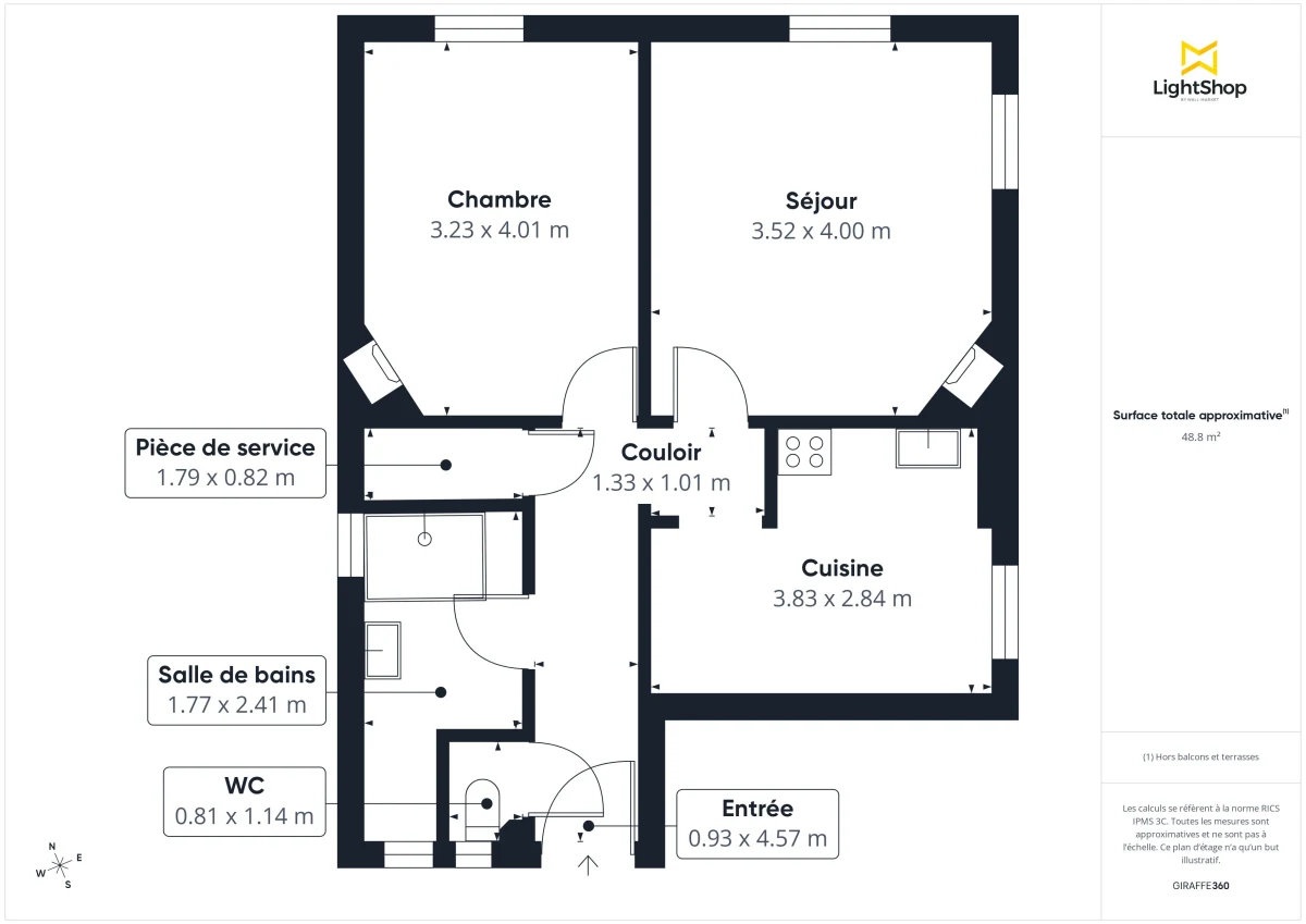 Appartement de 49.17 m² à Asnières-sur-Seine