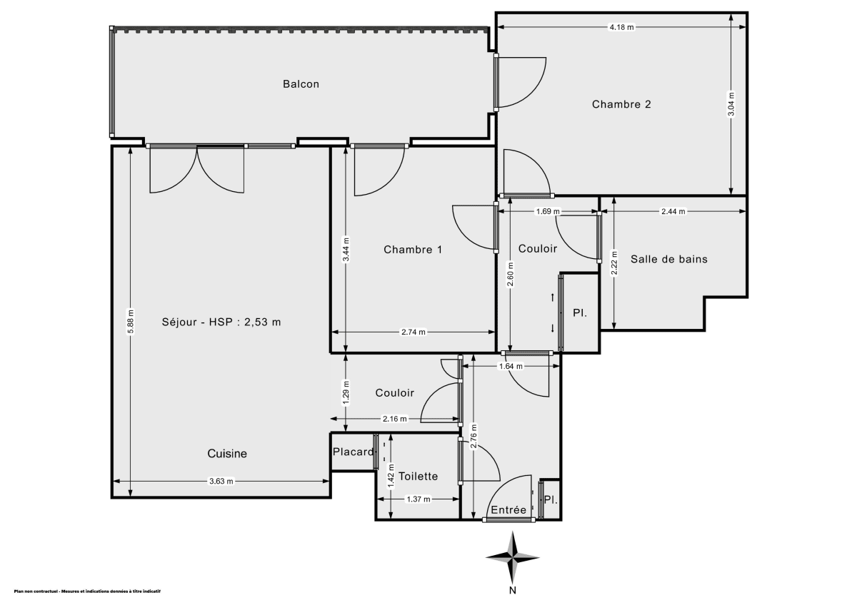 Appartement de 60.0 m² à Orvault