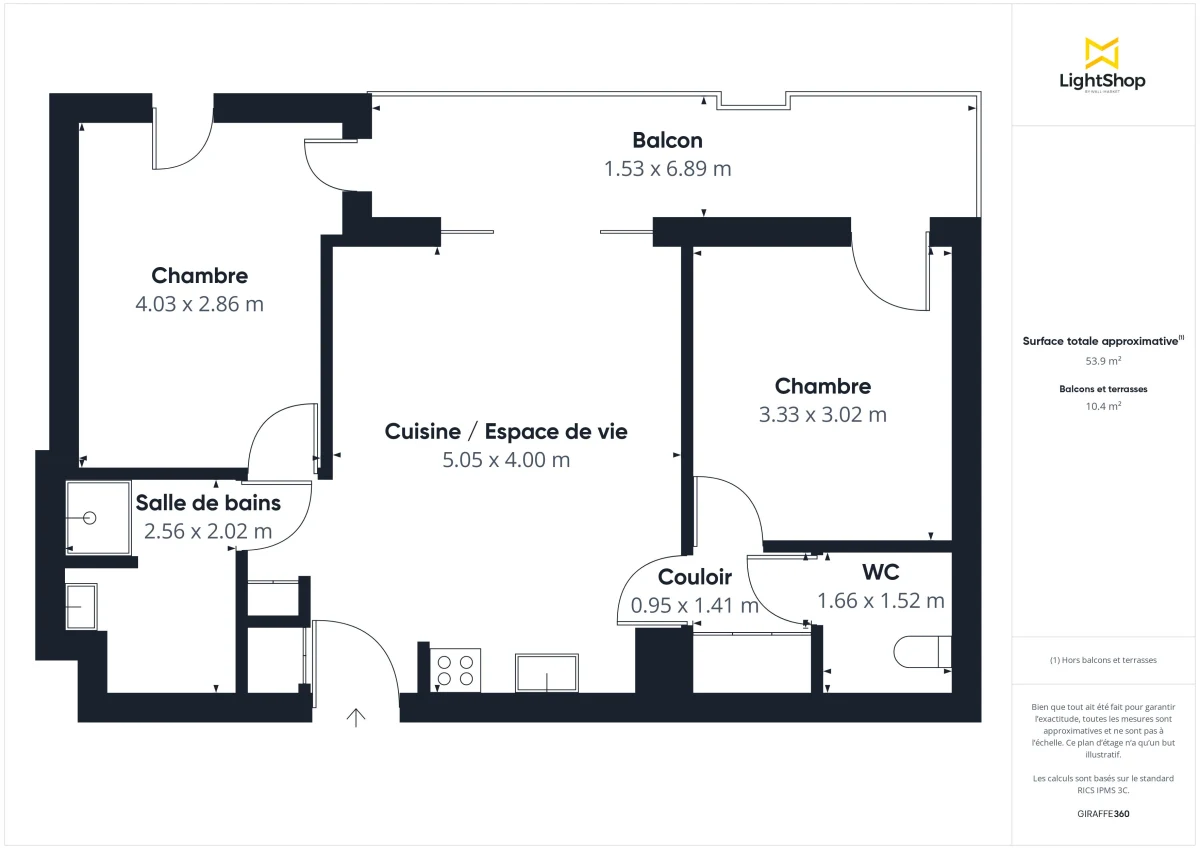 Appartement de 53.4 m² à Nantes