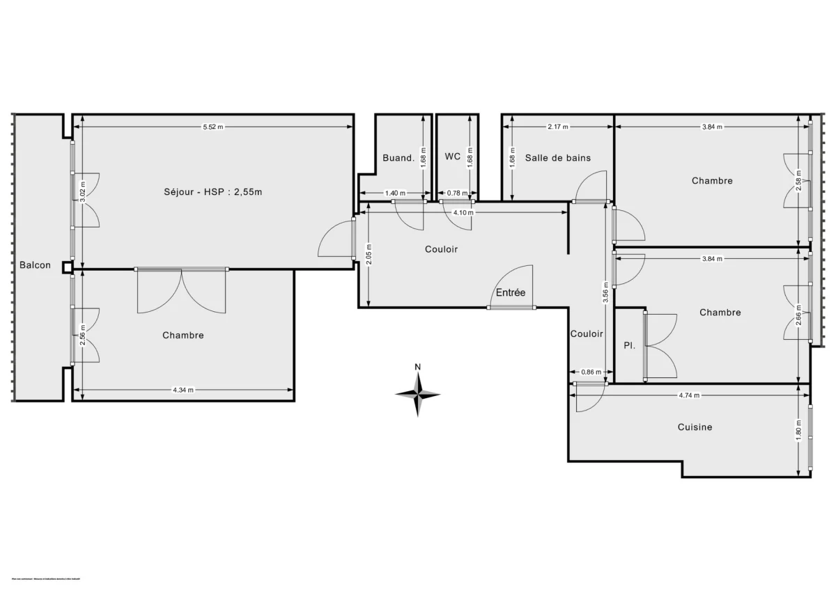 Appartement de 75.0 m² à Paris