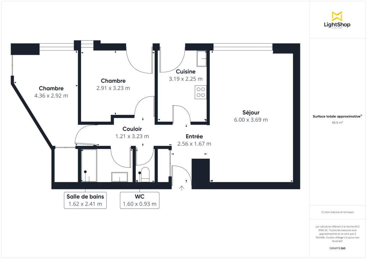 Appartement de 64.2 m² à Nantes