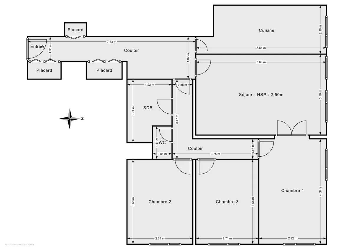 Appartement de 86.11 m² à Paris