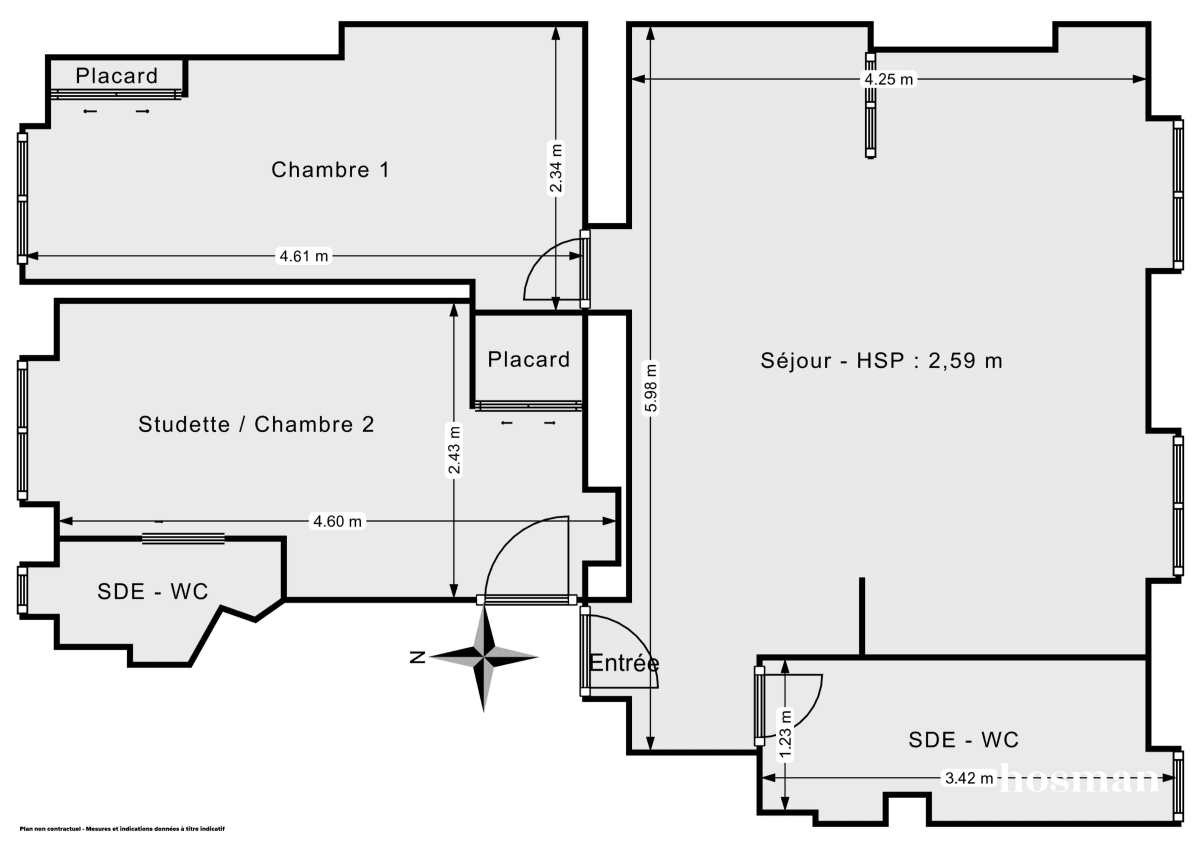 Appartement de 49.0 m² à Paris