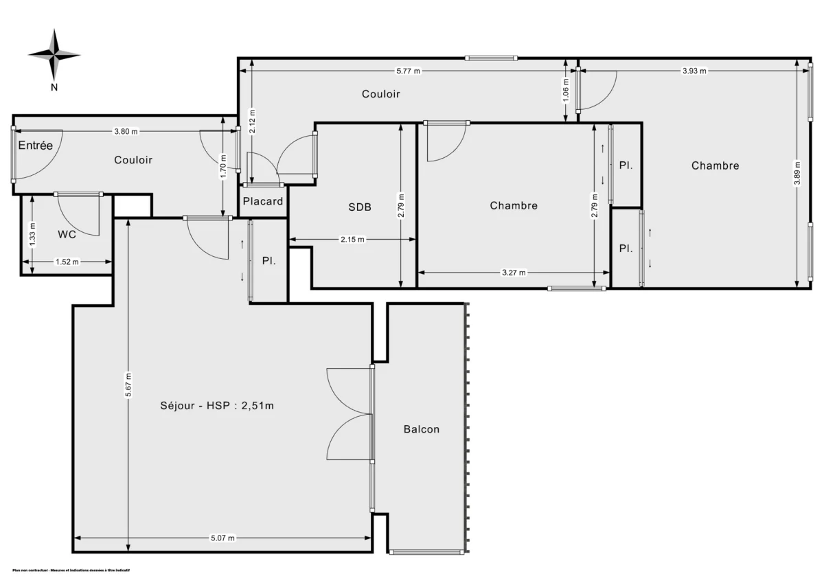 Appartement de 68.53 m² à Issy-les-Moulineaux