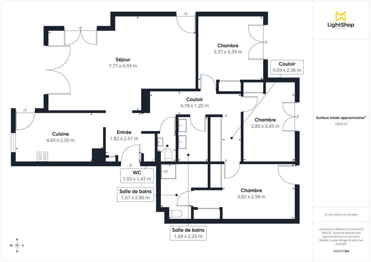 Appartement de 109.67 m² à Décines-Charpieu