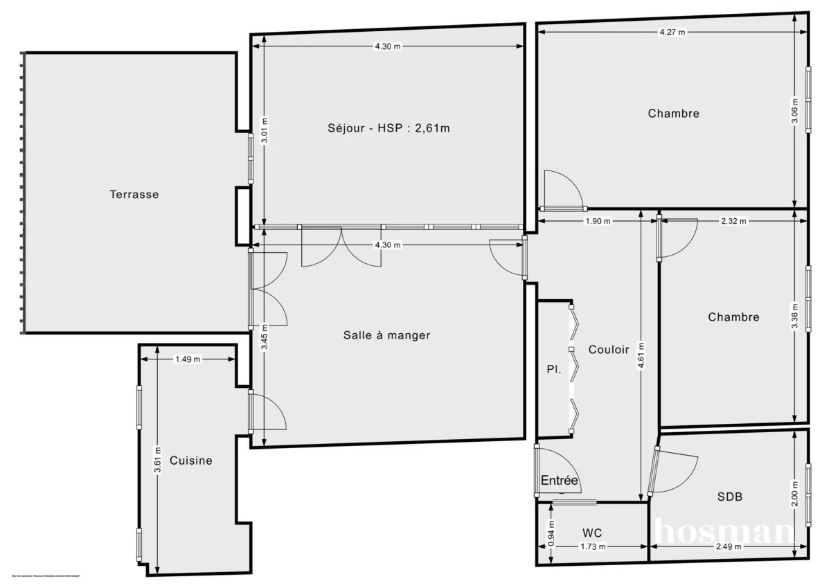 Appartement de 68.53 m² à Montreuil