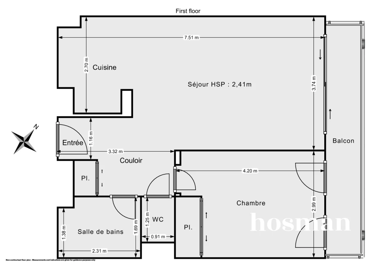 Appartement de 47.8 m² à Bordeaux