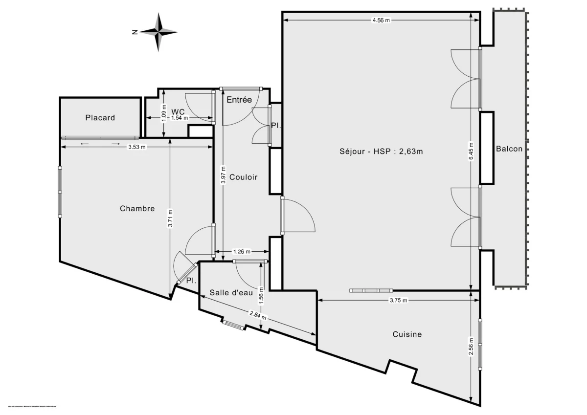 Appartement de 60.11 m² à Paris