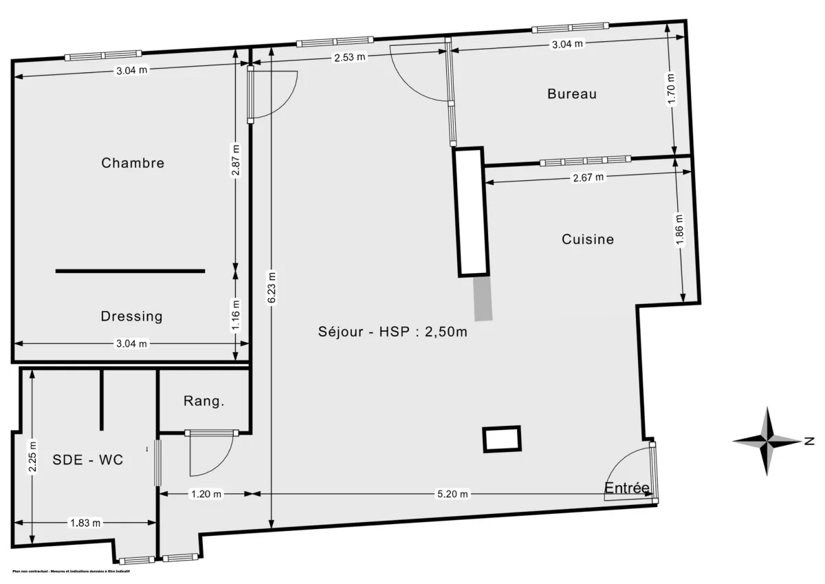 Appartement de 50.08 m² à Paris