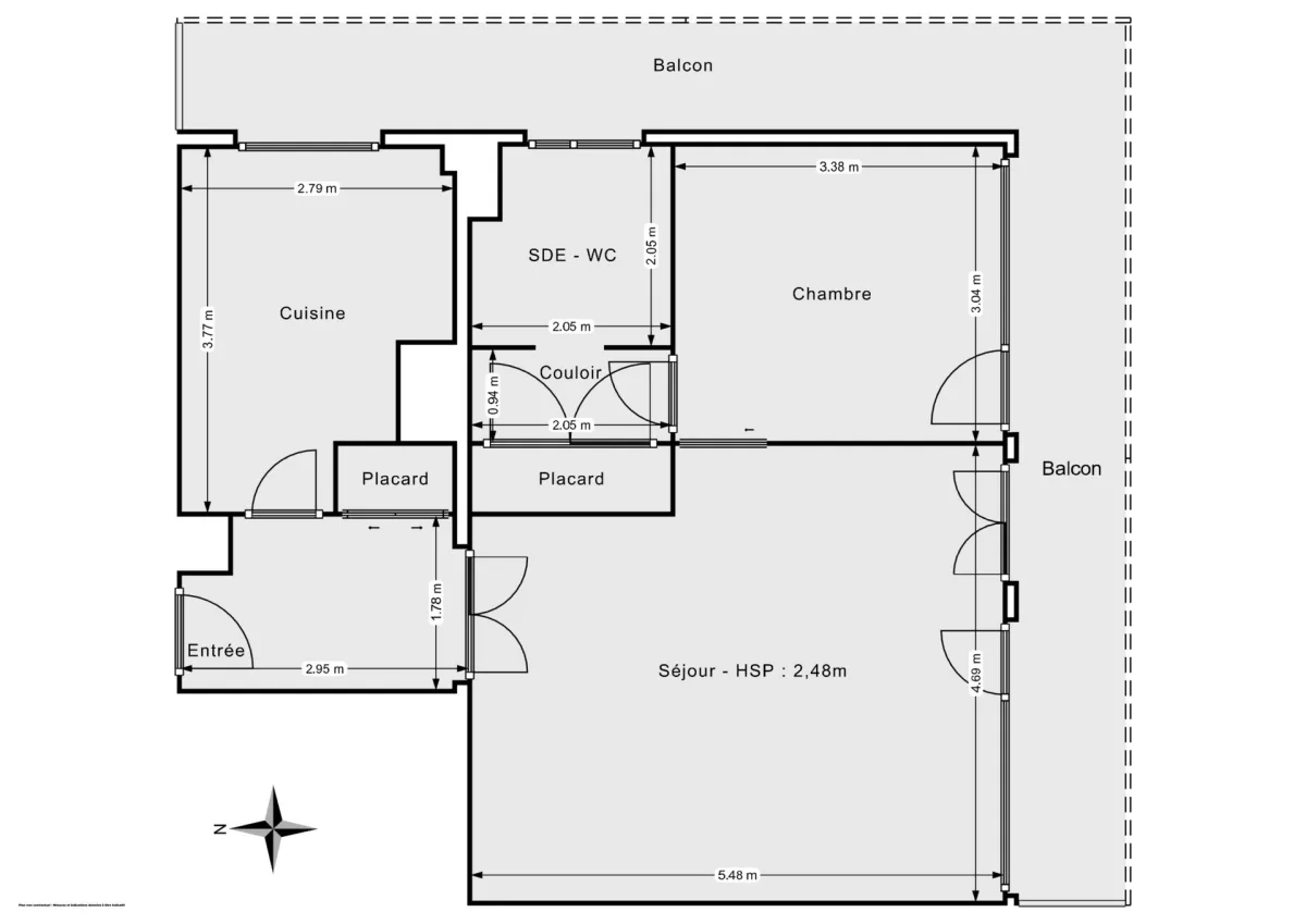 Appartement de 56.37 m² à Sèvres