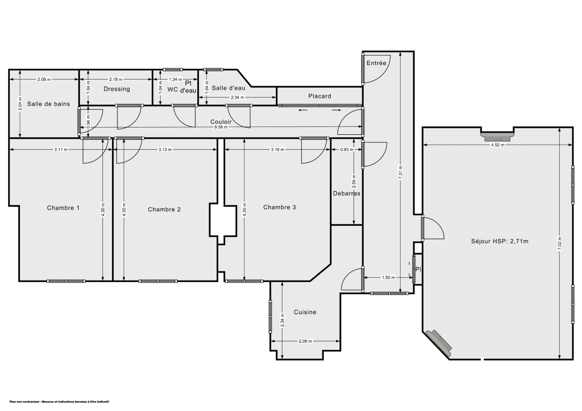 Appartement de 104.0 m² à Paris