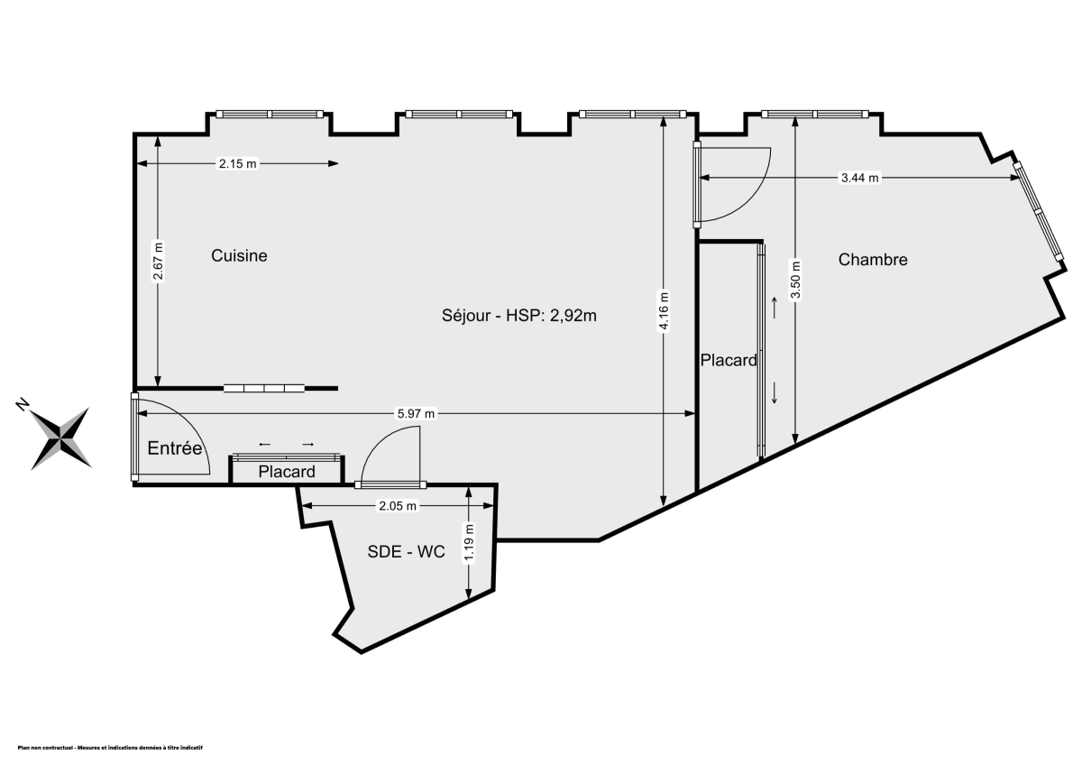 Appartement de 36.0 m² à Paris