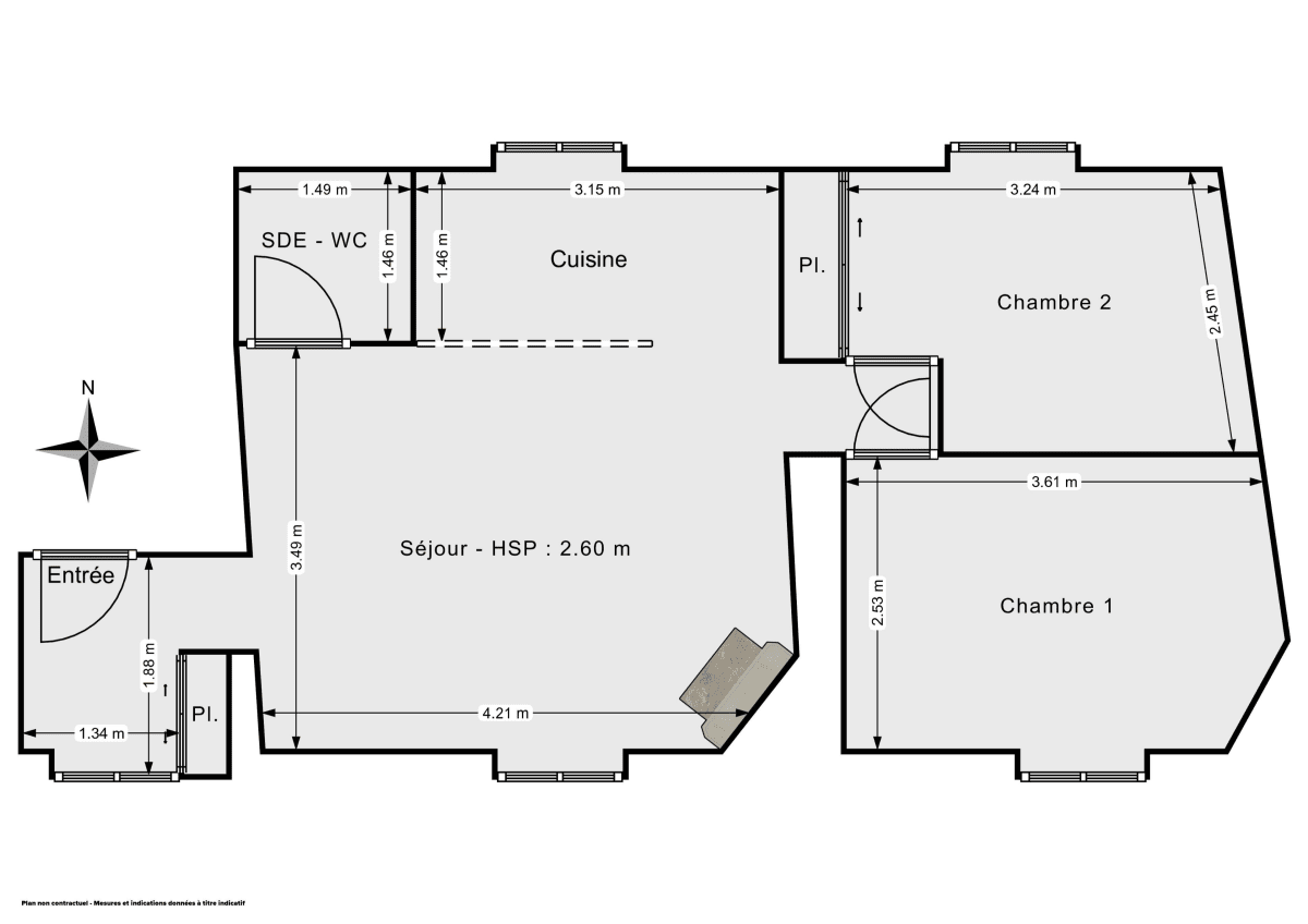 Appartement de 43.0 m² à Sèvres