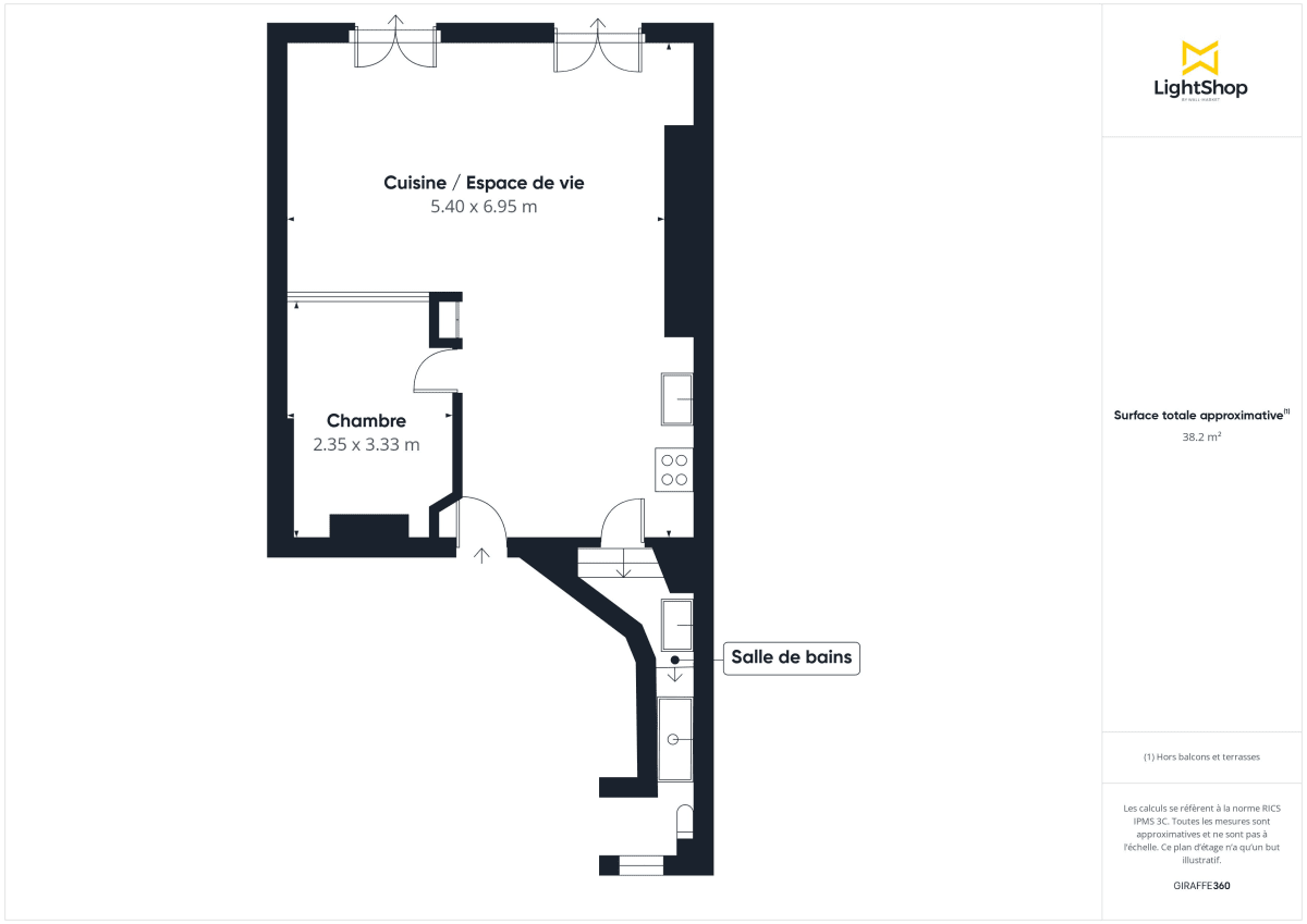 Appartement de 40.43 m² à Paris