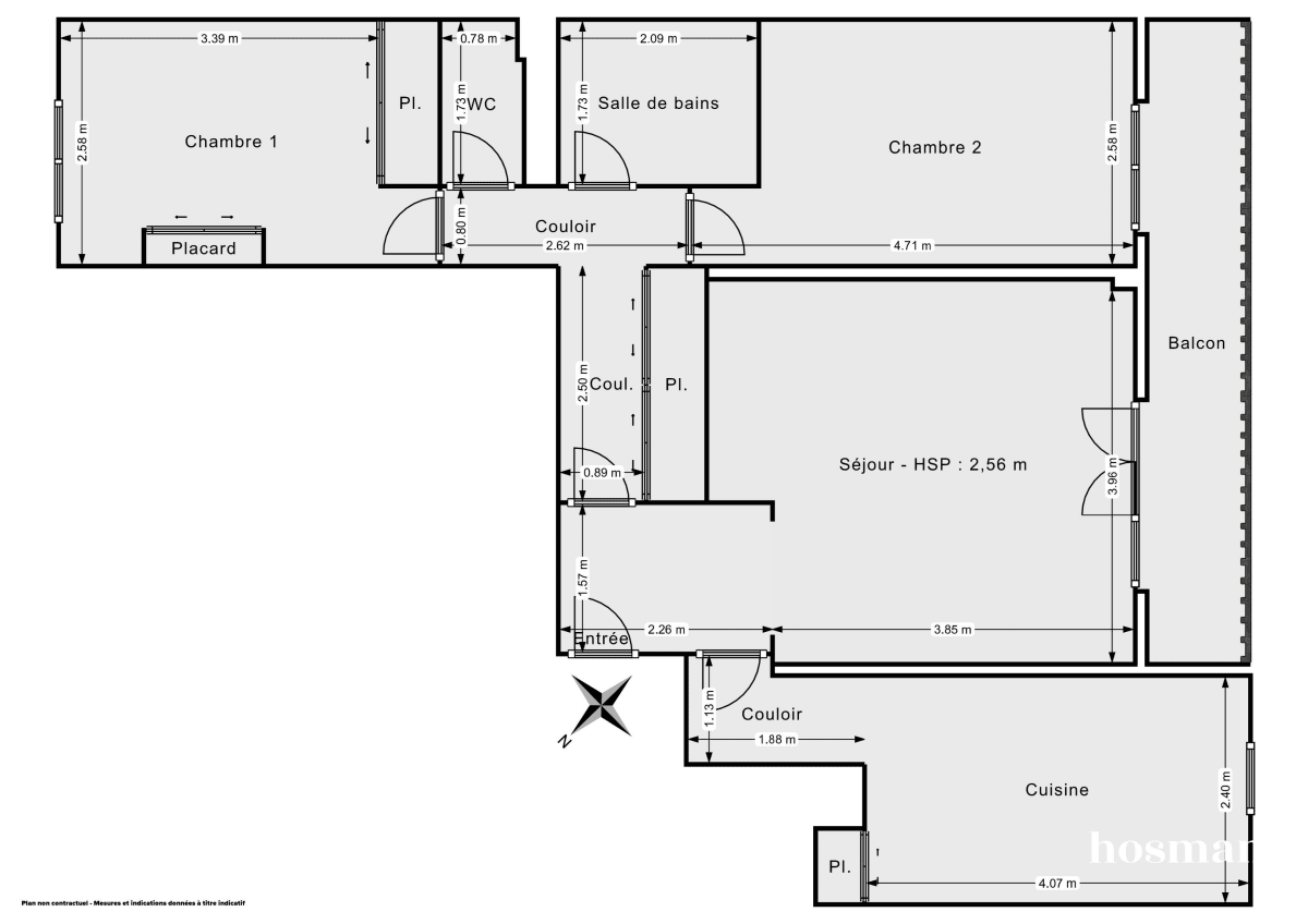 Appartement de 63.23 m² à Alfortville