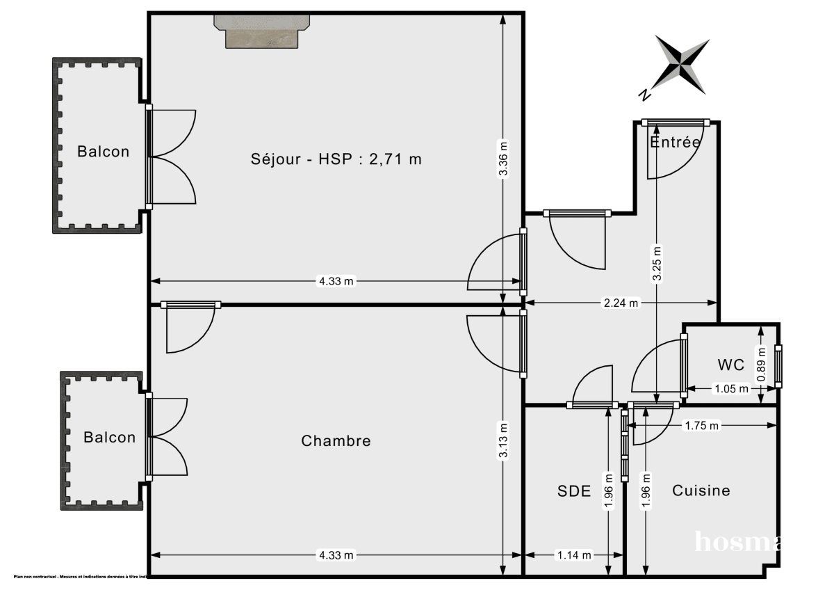 Appartement de 42.0 m² à Paris