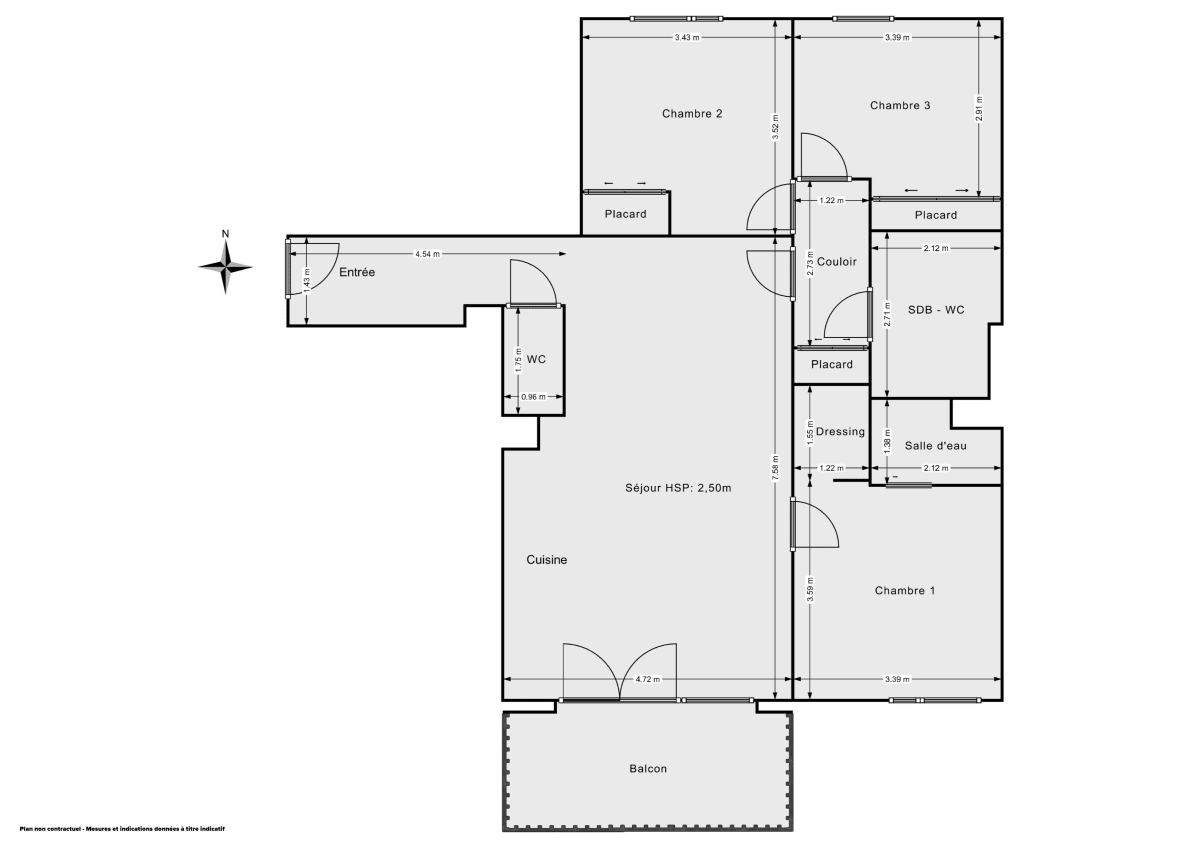 Appartement de 84.62 m² à Montreuil