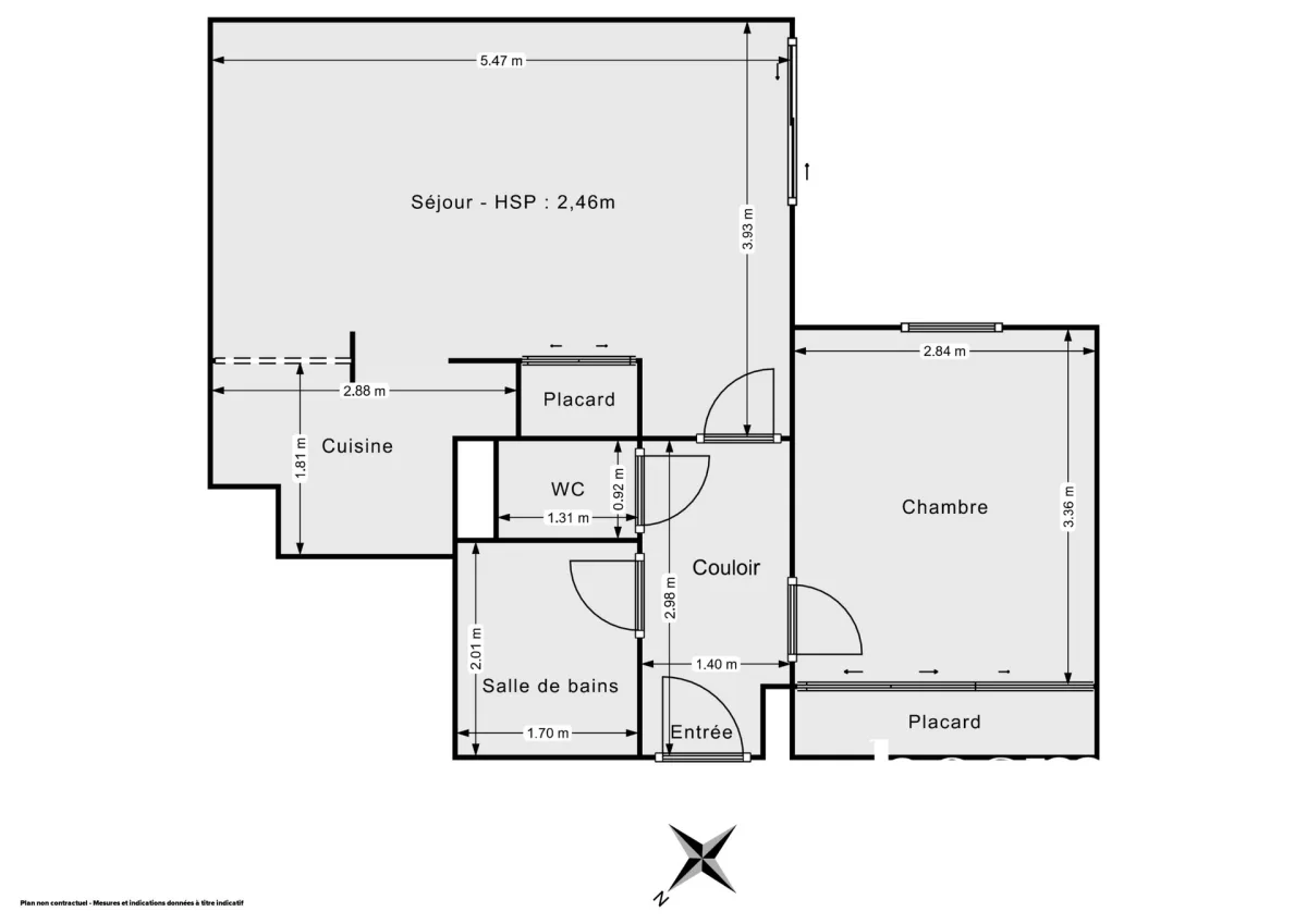 Appartement de 43.23 m² à Argenteuil