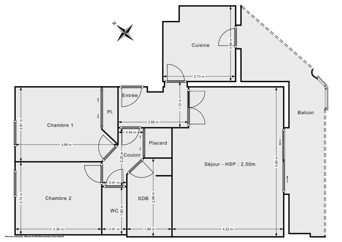 Appartement de 64.0 m² à Marseille