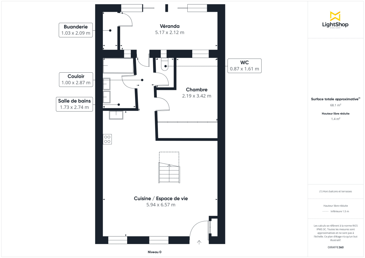 Maison de 98.0 m² à Mérignac