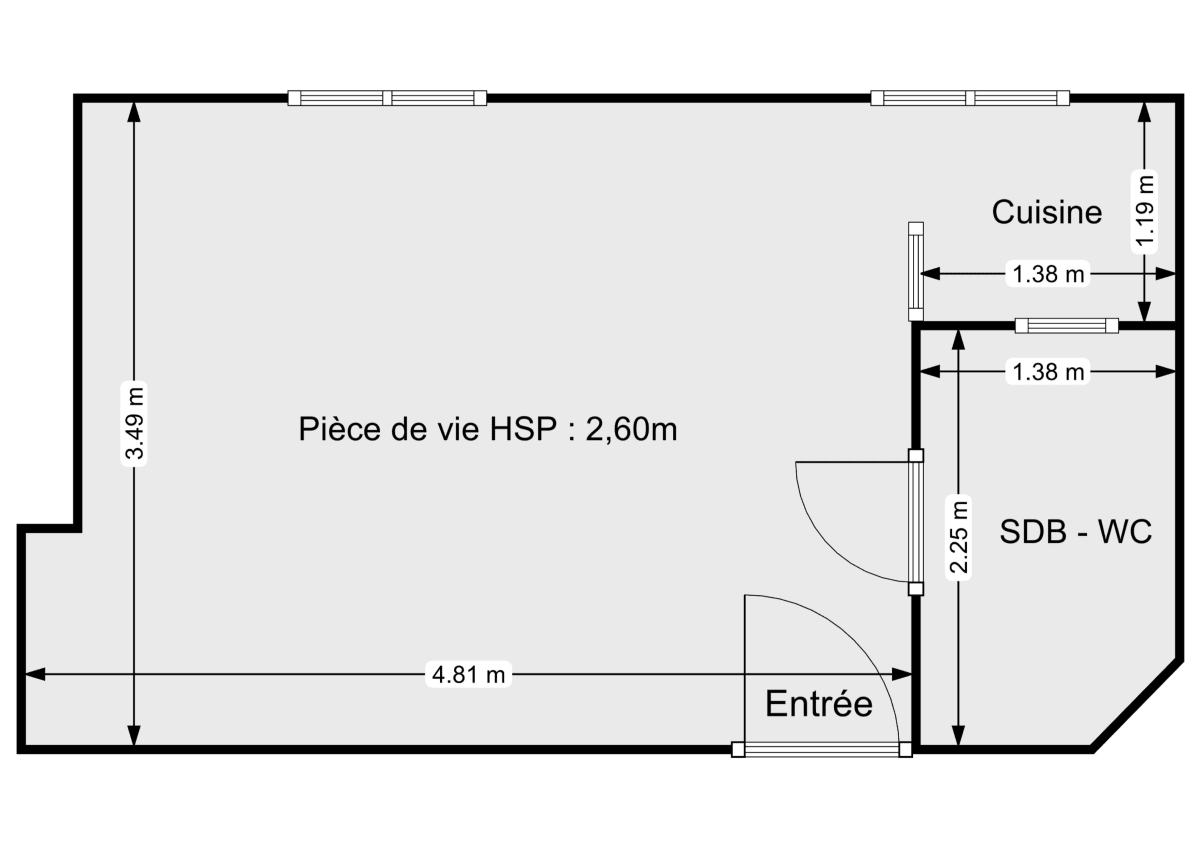 Appartement de 20.0 m² à Paris