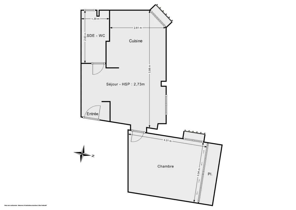 Appartement de 36.0 m² à Issy-les-Moulineaux