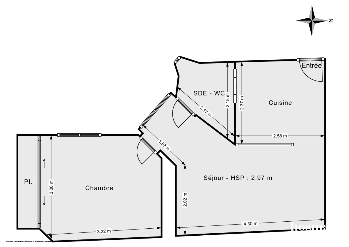 Appartement de 32.3 m² à Paris