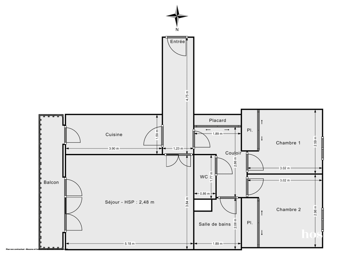 Appartement de 62.0 m² à Lille