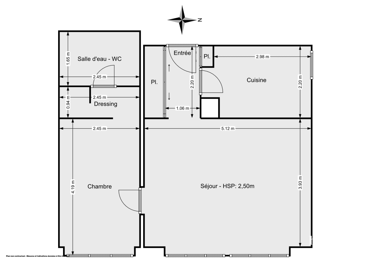 Appartement de 46.7 m² à Paris