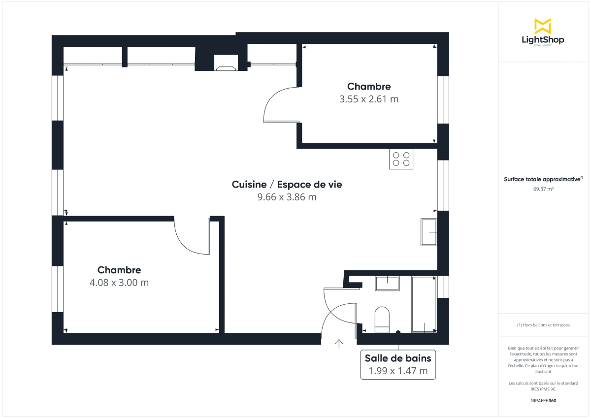 Appartement de 69.0 m² à Caluire-et-Cuire