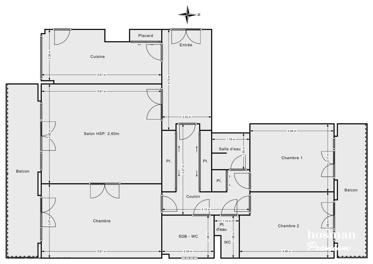 Appartement de 117.0 m² à Paris