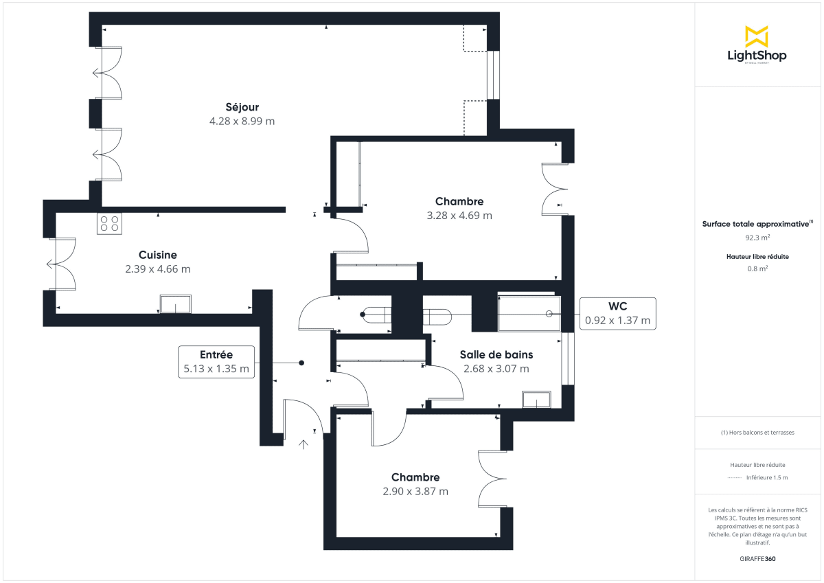 Appartement de 92.21 m² à Charenton-le-Pont